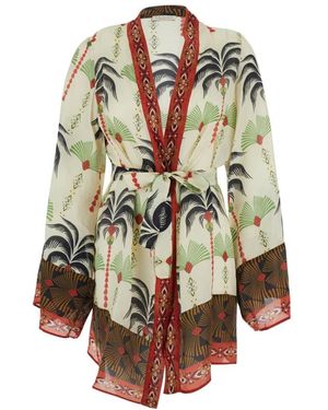 Anjuna Kurzer Kimono - Mehrfarbig