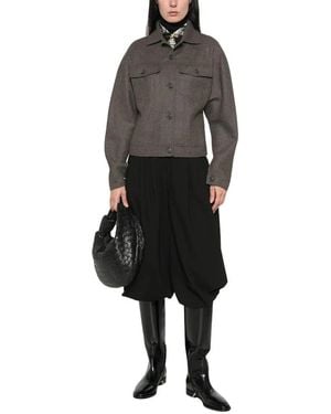 Max Mara Jassen ,Grijs ,Mxsrapace 729 003 Jas - Zwart