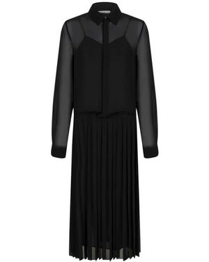 Ami Paris Shirt Dress - Black