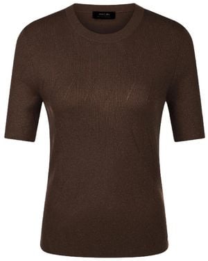 Marc Cain Round-Neck Knitwear - Marron