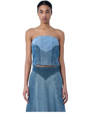 Levi's Sleeveless Tops - Bleu