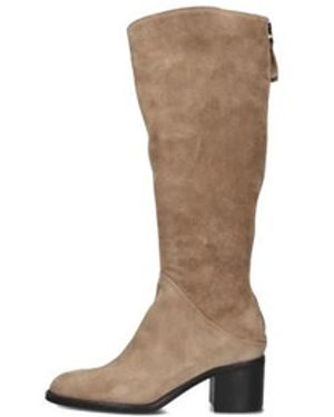 Blasz Schoenen ,Suède Elegante Suède Hoge Laarzen - Wit