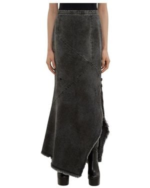 Olivier Theyskens Denim Skirts - Black