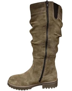 Remonte Schoenen ,Bruin ,Hoge Laarzen - Groen