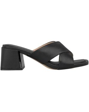 Alma En Pena. Heeled Mules - Nero