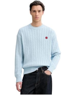 KENZO Round-Neck Strickwaren - Blau