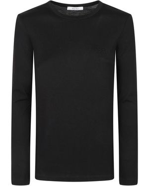 Max Mara Langarmshirt - Schwarz