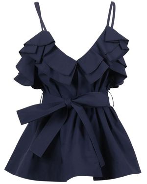 P.A.R.O.S.H. Sleeveless Tops - Azul