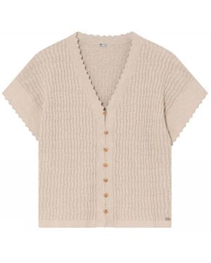 GUSTAV Truien & Vesten ,Moonlight Cardigan - Naturel