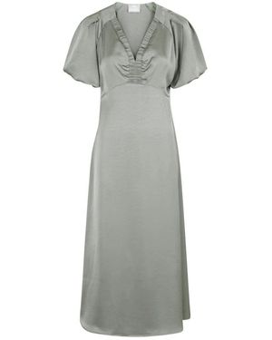 Neo Noir Midi Dresses - Gray