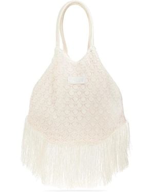 Akep Tote Bags - White
