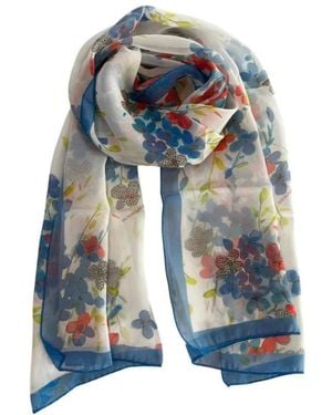 Borbonese Silky Scarves - Blue