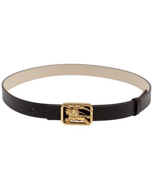 Burberry Omkeerbare Leren Rider Riem - Bruin