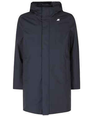 K-Way Jassen ,Blauw ,Katoen Thomas Warm Micro Canvas Parka