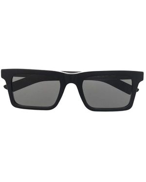 Retrosuperfuture Schwarze Sonnenbrille Mit Eckigem Rahmen