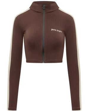 Palm Angels Zip-Throughs - Brown