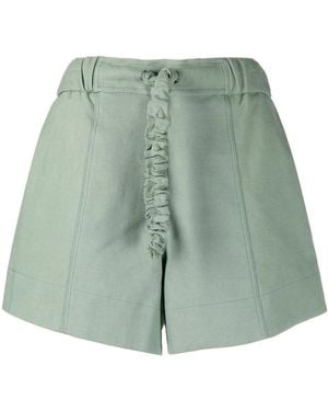 Ganni Short Shorts - Green
