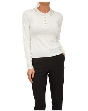 Fracomina Round-Neck Knitwear - White