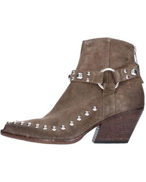 Elena Iachi Cowboy & Biker Boots - Brown