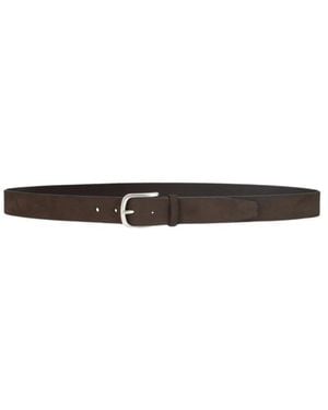 Orciani Accessoires ,Bruin ,Leer Nabucco Leren Riem