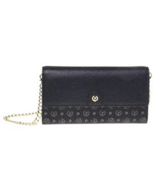Pollini Tassen ,Zwart ,Leer Crossbody Tas - Blauw