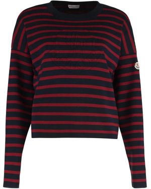 Moncler Round-Neck Knitwear - Paars