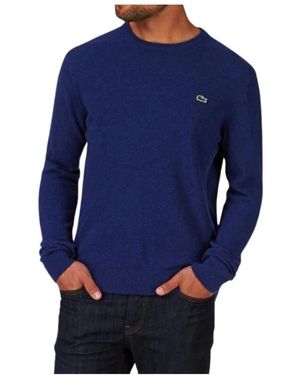 Lacoste Round-Neck Knitwear - Blue