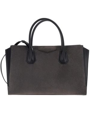 Givenchy Tassen ,Grijs ,Leer Antigona Catchall Medium Bag - Zwart