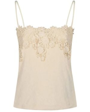 Alberta Ferretti Sleeveless Tops - Neutro