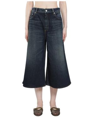 Alaïa Cropped Jeans - Azul