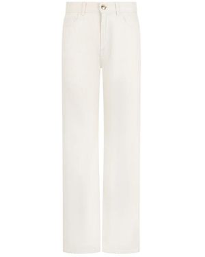 Moorer Straight Jeans - Blanco