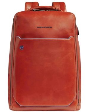 Piquadro Laptop- Und Ipad-Rucksack Mit Rfid-Schutz - Rot