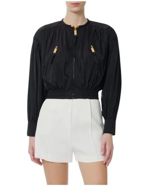 Elisabetta Franchi Bomber Jackets - Black