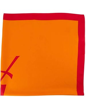 Saint Laurent Cassandre Vierkante Sjaal - Oranje