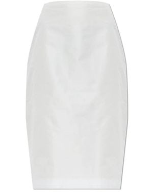 Jil Sander Rokken ,Wit ,Polyester High-Waisted Pencil Skirt