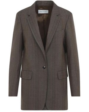 Dries Van Noten Blanchet Jacke - Grau
