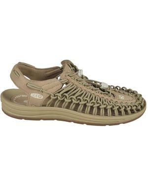 Keen Schwarze Flache Schuhe Stilvoll - Grün