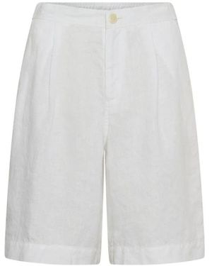 Part Two Korte Broeken ,Wit ,Linnen Bernia Pw Sho Shorts