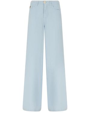 Lois Jeans ,Blauw ,Katoen Marlene Broek Met Wijde Pijpen
