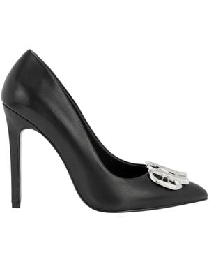 Philipp Plein Schoenen ,Zwart ,Leer Decollete Hi-Heels Gothic Pump