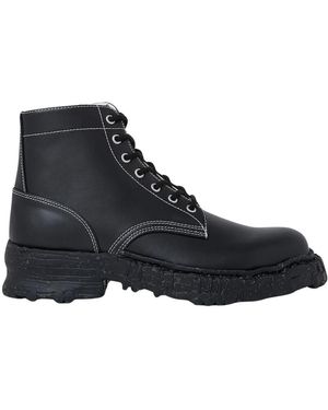 Maison Mihara Yasuhiro Lace-Up Boots - Black