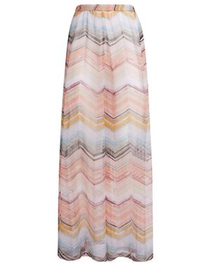 Missoni Broeken ,Veelkleurig ,Zig Zag Pastel Strand Cover Up - Roze