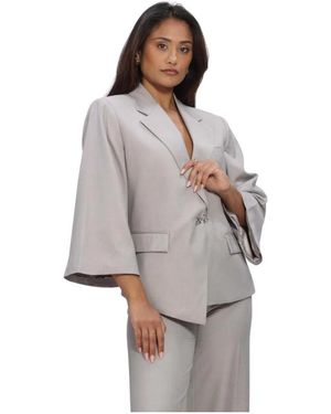 Copenhagen Muse Jassen ,Grijs ,Leer Cmtenna Blazer