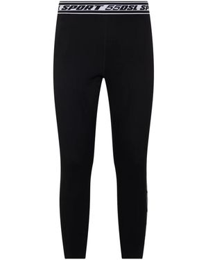 DIESEL Broeken ,Zwart ,Veelzijdige Leggings Voor Elke Gelegenheid