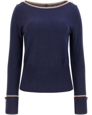 Marciano Round-Neck Knitwear - Azul