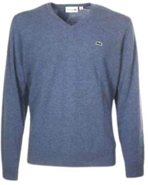 Lacoste V-Neck Knitwear - Blue