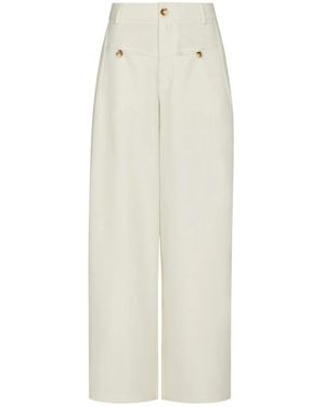 Neo Noir Wide Trousers - Blanco