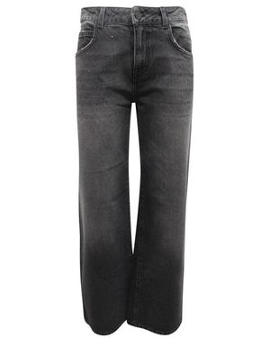 Relish Jeans ,Zwart ,Denim Ellelong Wo Strass Broeken - Grijs