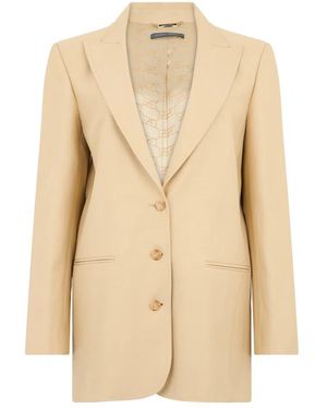 Alberta Ferretti Blazers - Natural