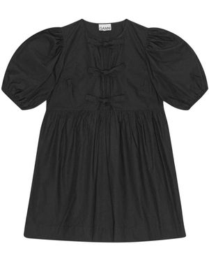 Ganni Short Dresses - Black